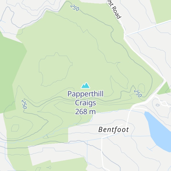 Map of Papperthill Craigs
