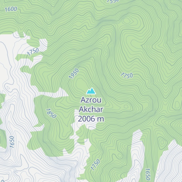 Map of Azrou Akchar