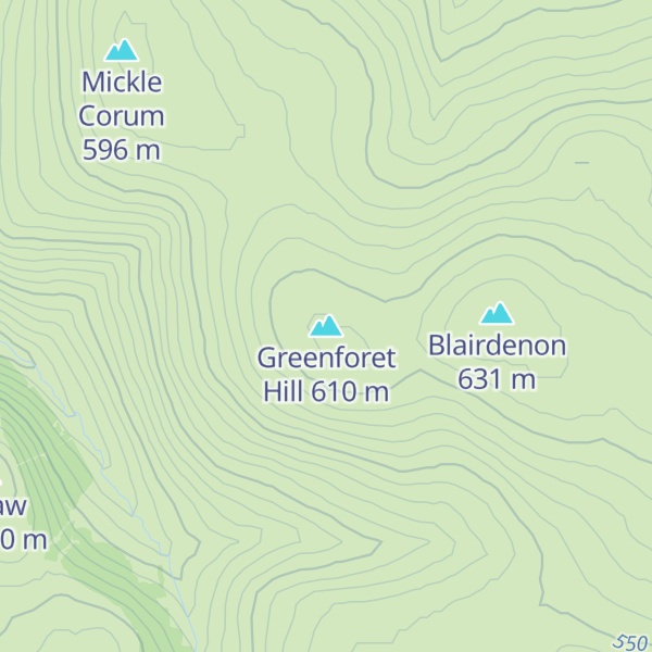 Map of Greenforet Hill