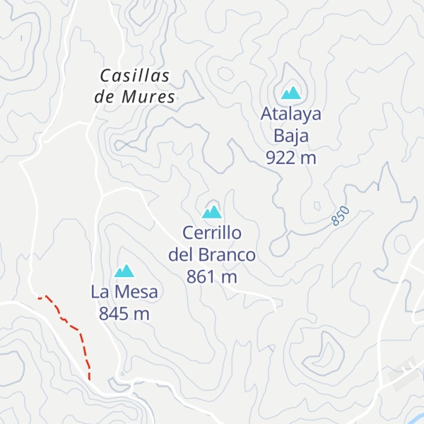 Map of Cerrillo del Branco