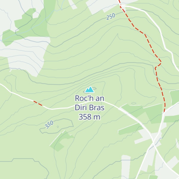 Map of Roc'h an Diri Bras