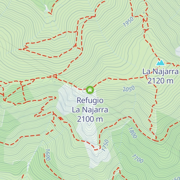 Map of Refugio La Najarra