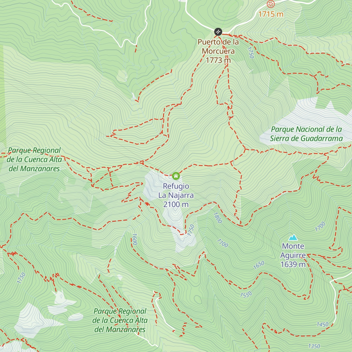 Refugio La Najarra map