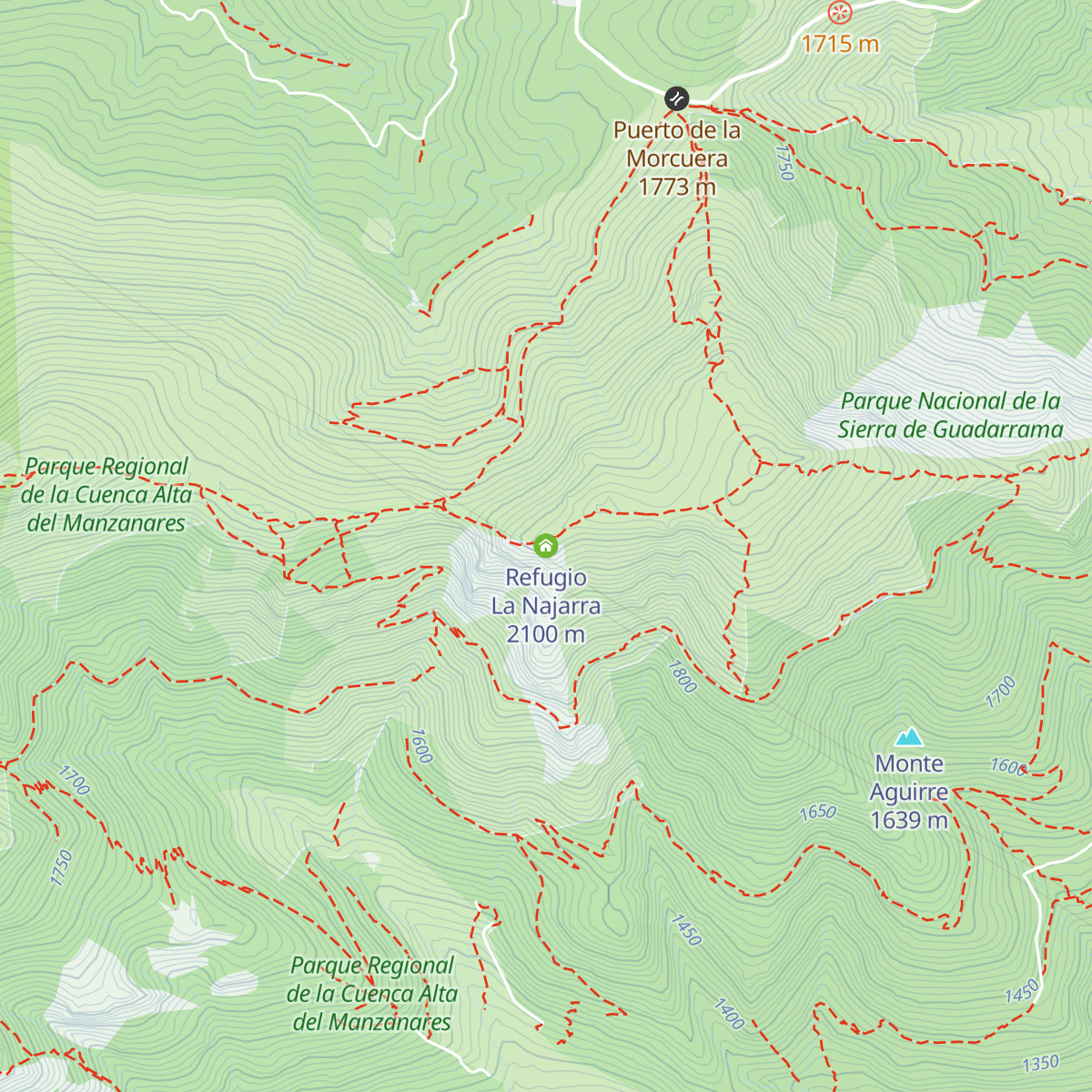Refugio La Najarra map