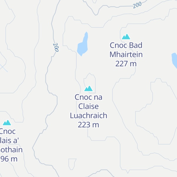 Map of Cnoc na Claise Luachraich