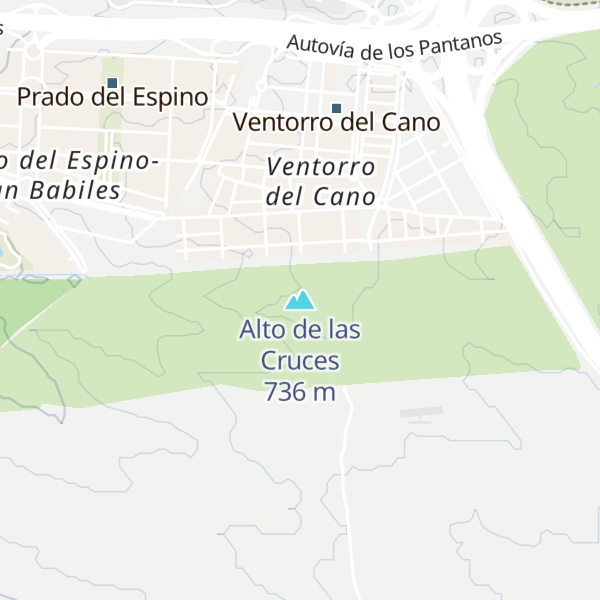 Map of Alto de las Cruces