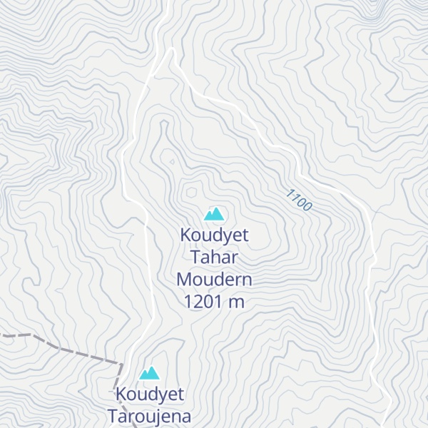 Map of Koudyet Tahar Moudern