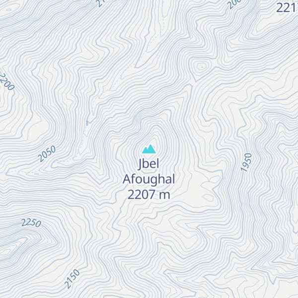 Map of Jbel Afoughal