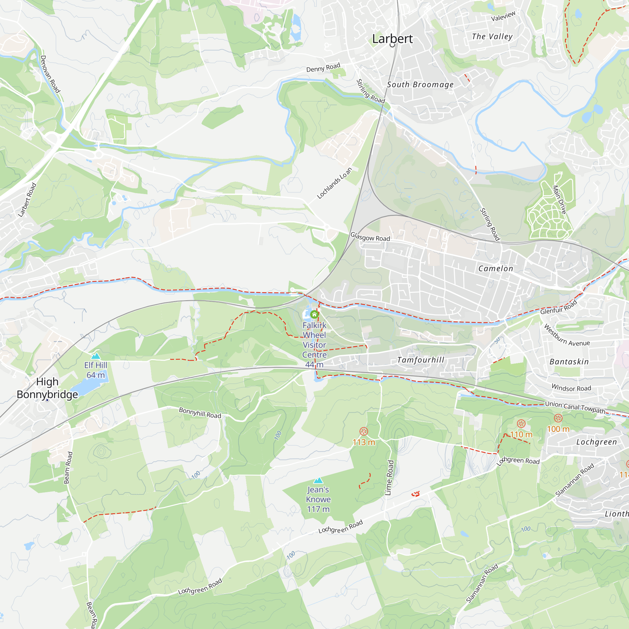Falkirk Wheel Visitor Centre map