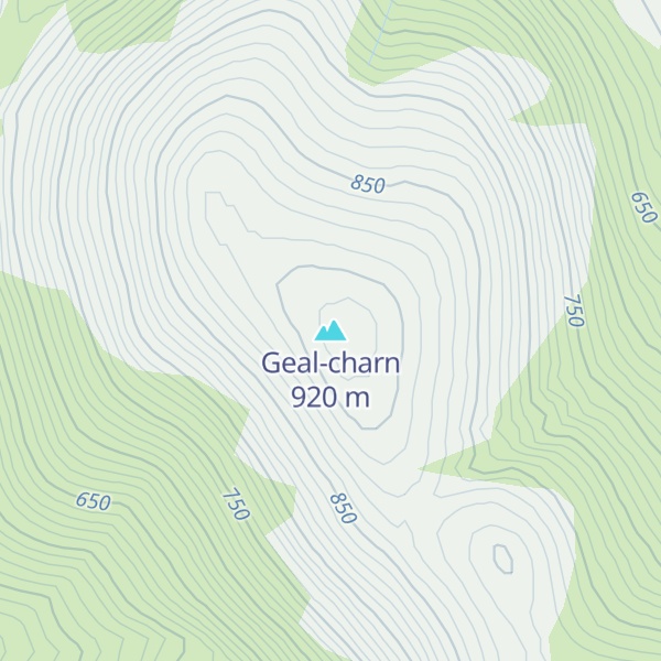 Map of Geal-charn
