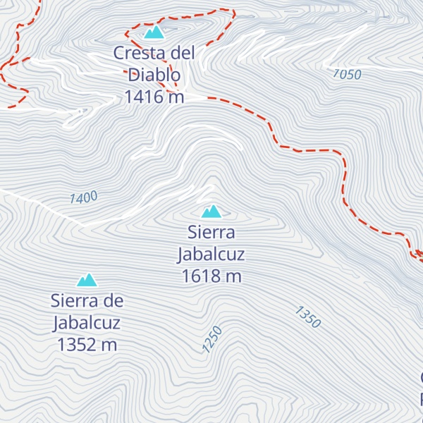 Map of Sierra Jabalcuz