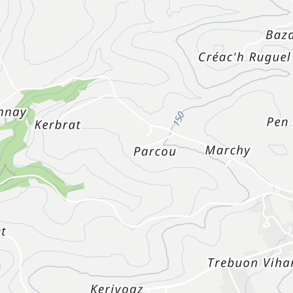 Map of Gîte Ti Gwen Plonevez du Faou