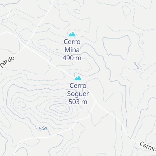 Map of Cerro Soguer