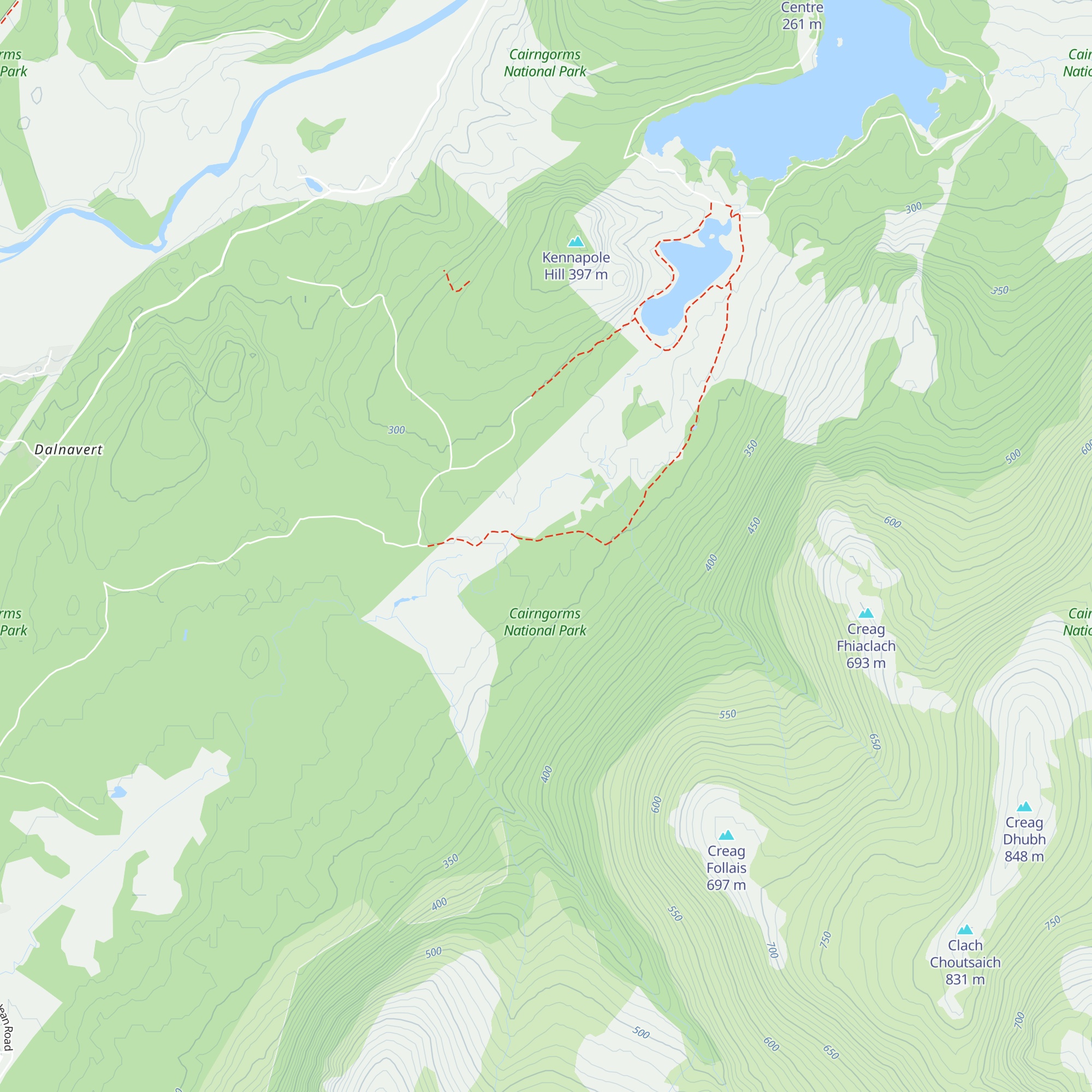 Inshriach ("Drake's") Bothy map