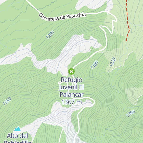 Map of Refugio Juvenil El Palancar