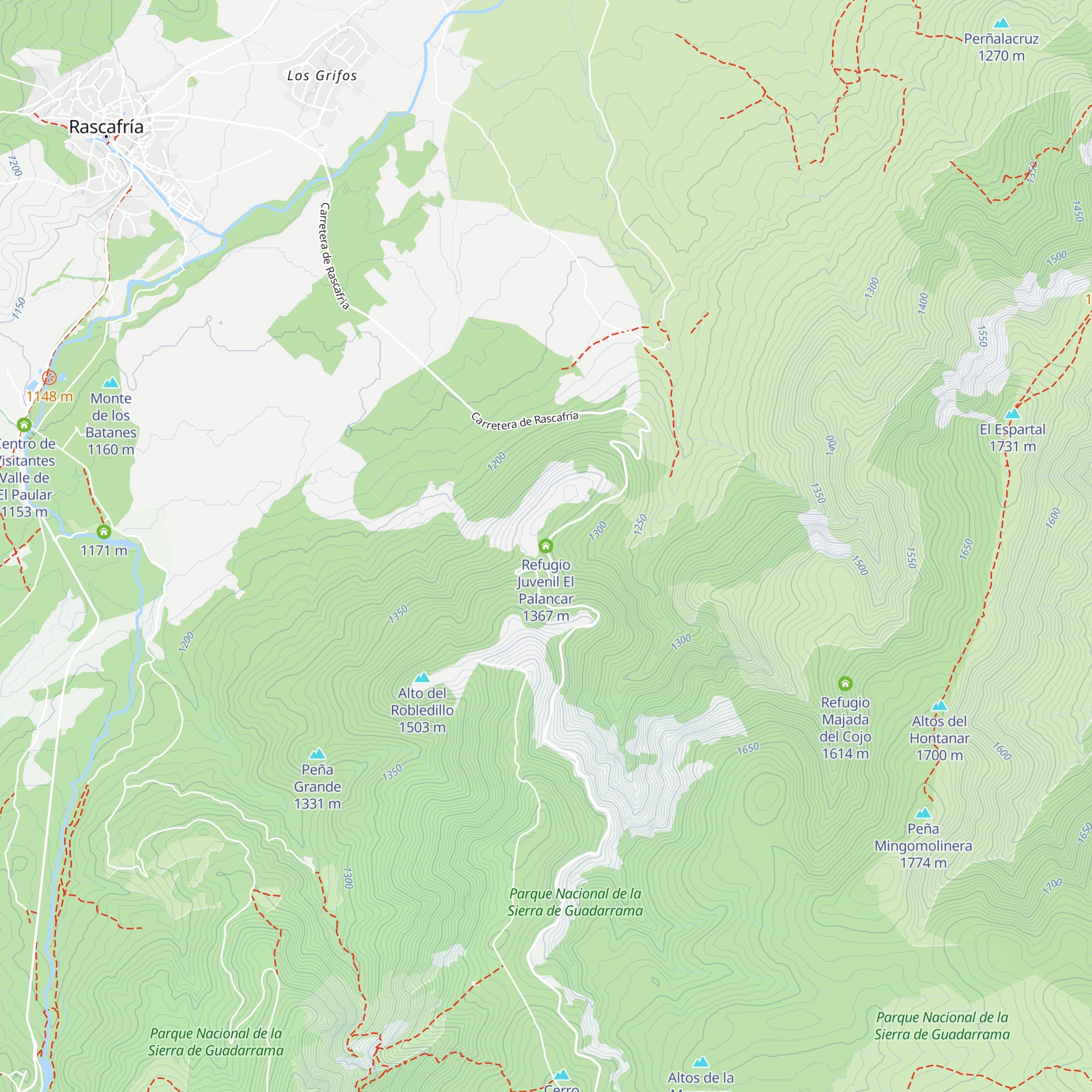 Refugio Juvenil El Palancar map