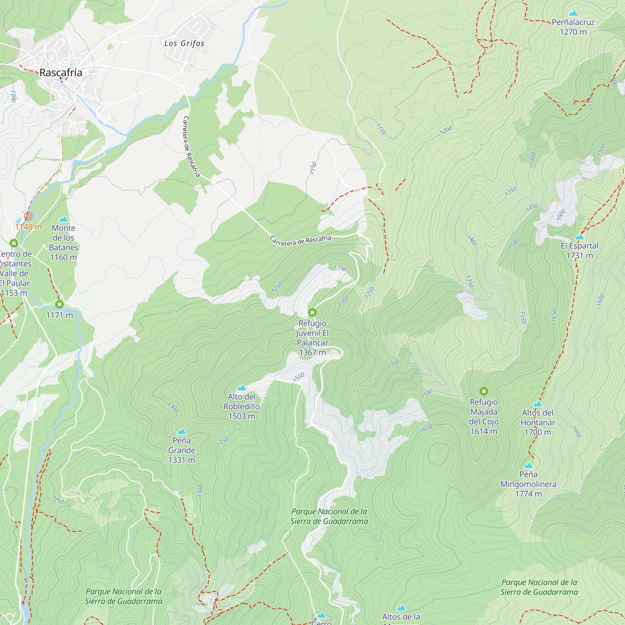 Refugio Juvenil El Palancar map