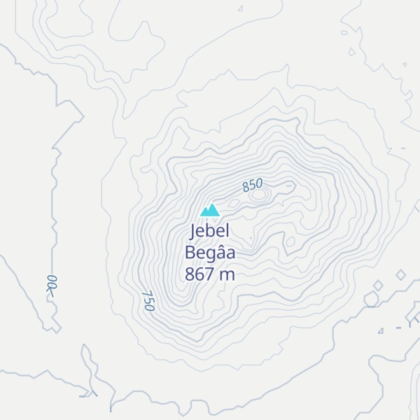 Map of Jebel Begâa