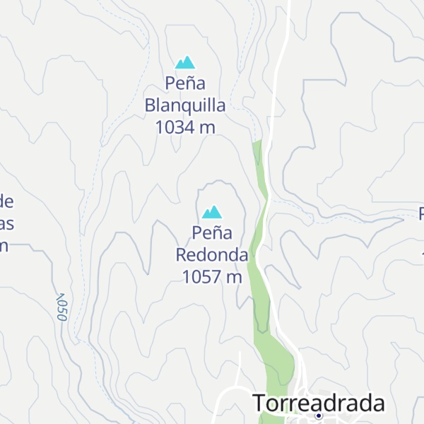 Map of Peña Redonda