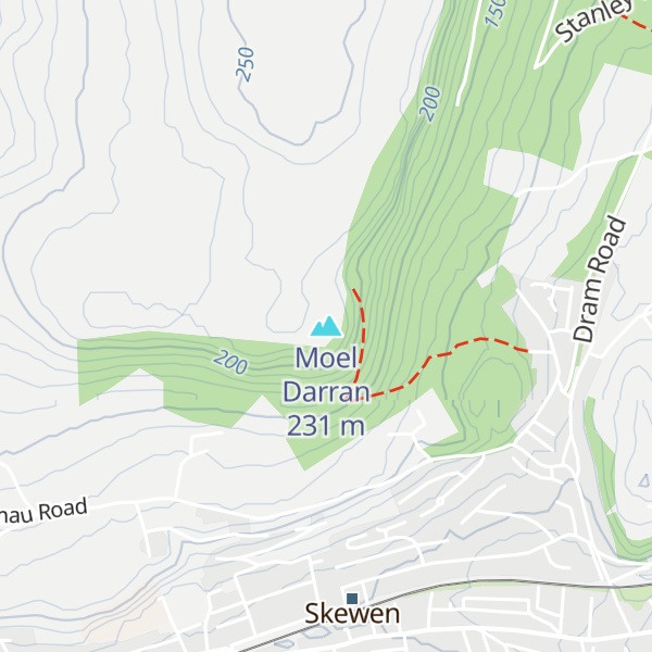 Map of Moel Darran