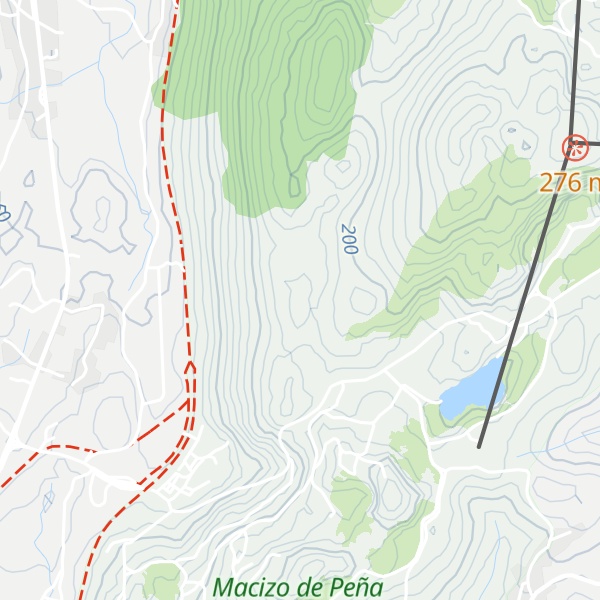 Map of Peña de Santa María