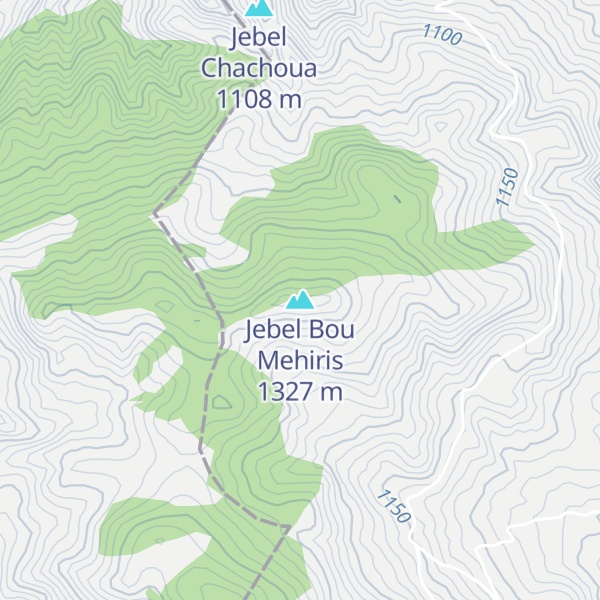 Map of Jebel Bou Mehiris