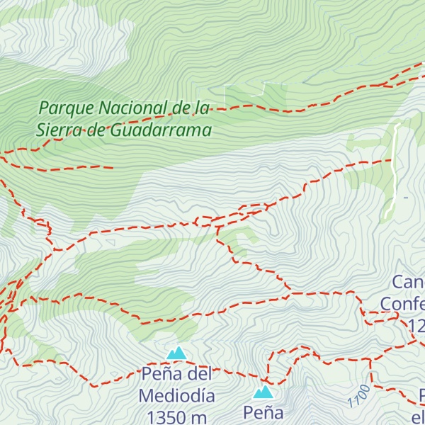 Map of Las Piramides
