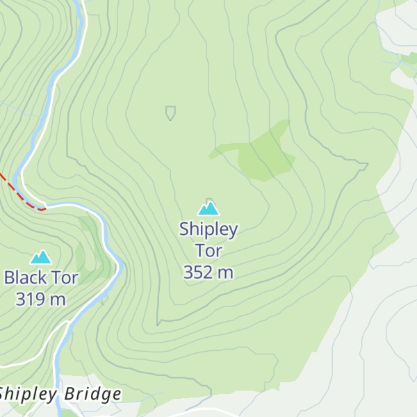 Map of Shipley Tor