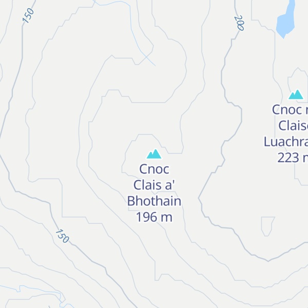 Map of Cnoc Clais a' Bhothain