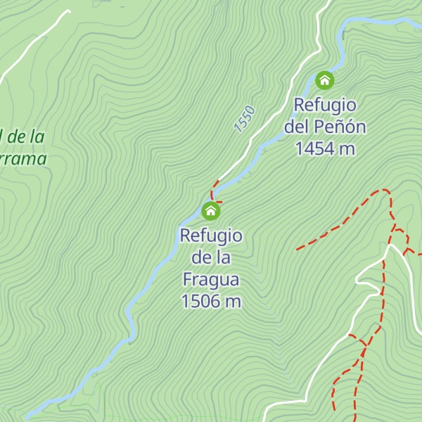 Map of Refugio de la Fragua