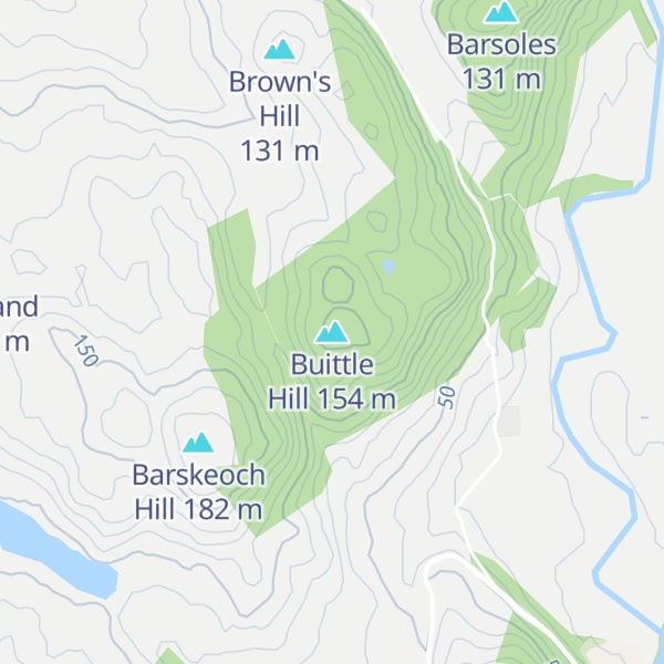 Map of Buittle Hill