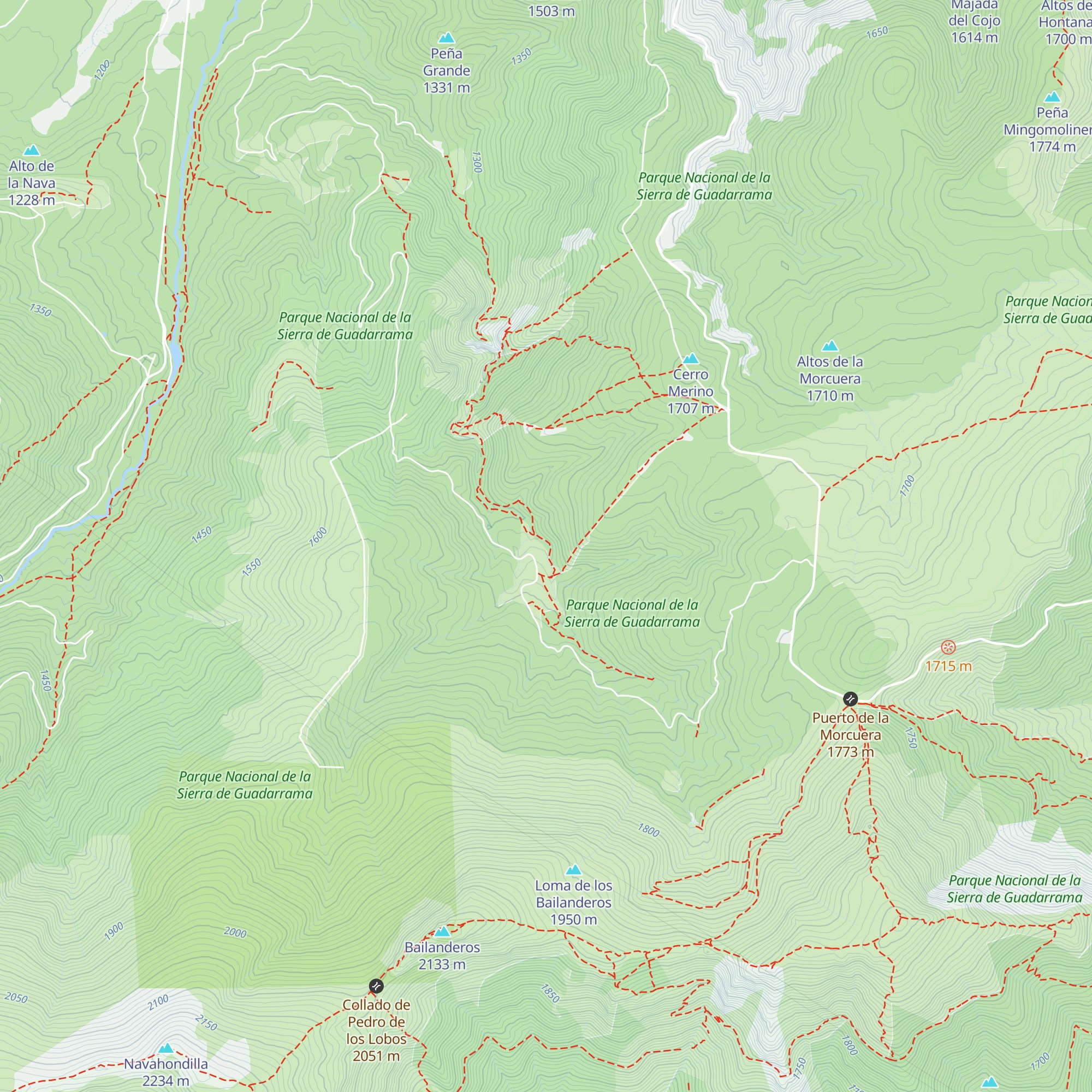 Refugio Piedra map