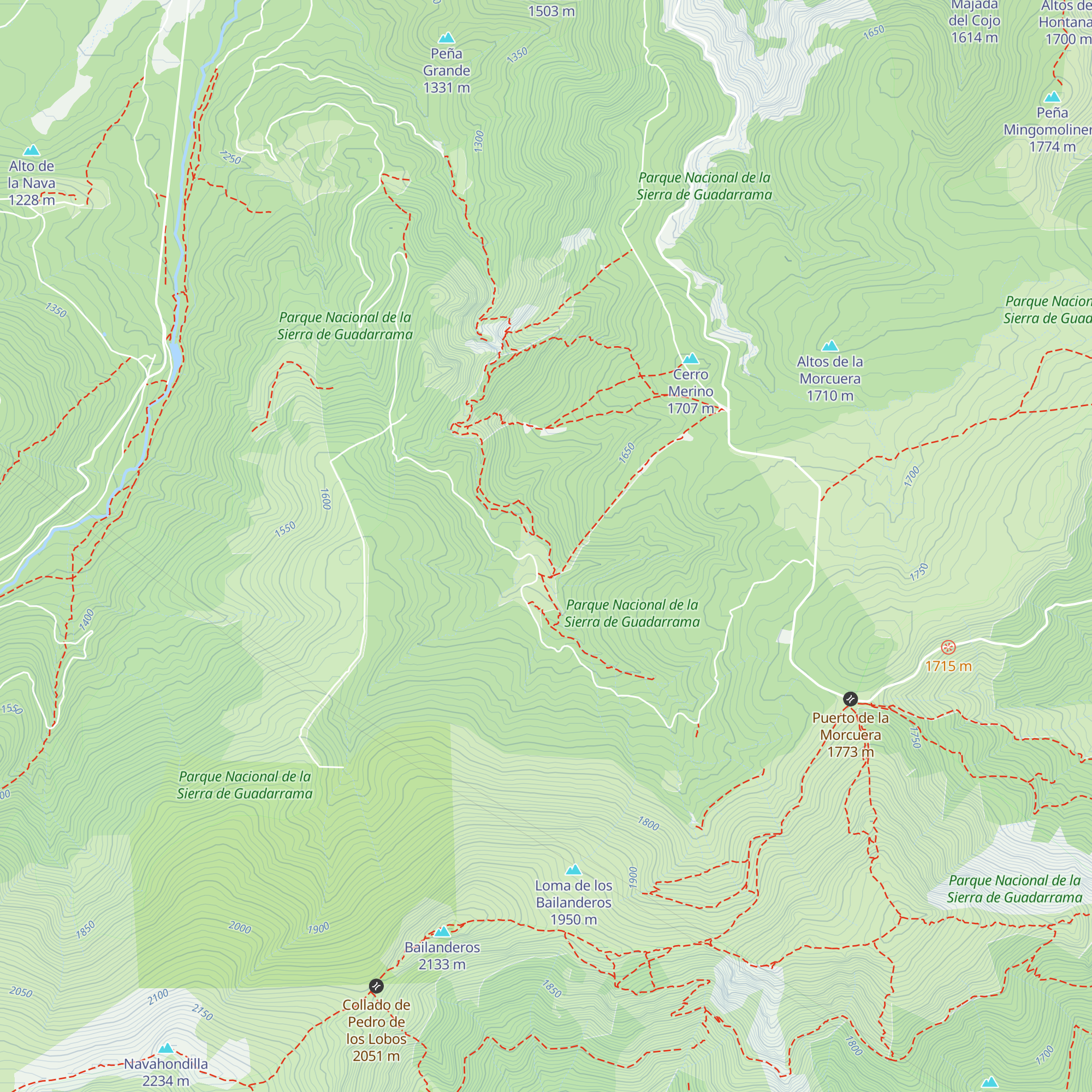 Refugio Piedra map