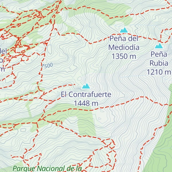 Map of El Contrafuerte