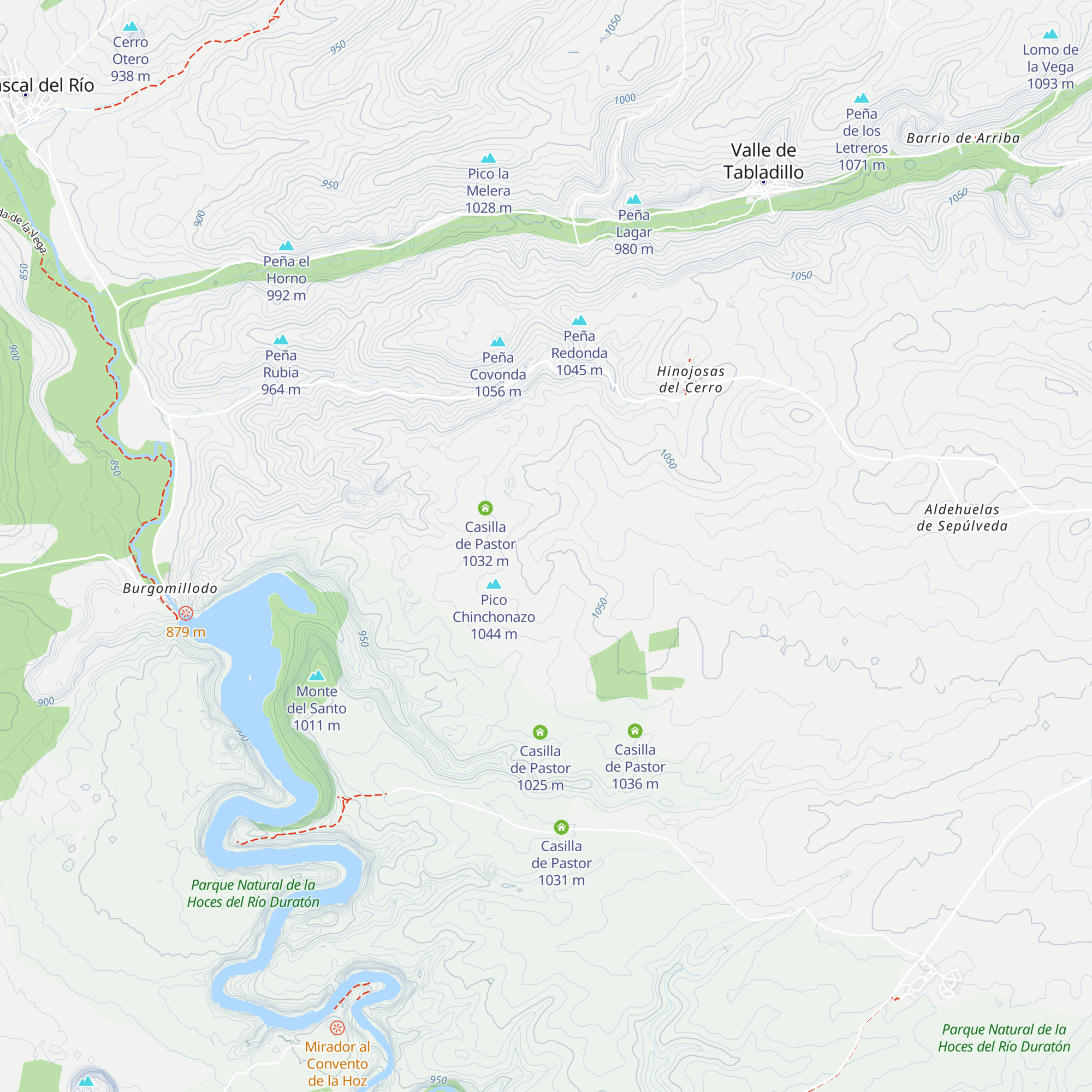 Casilla de Pastor map