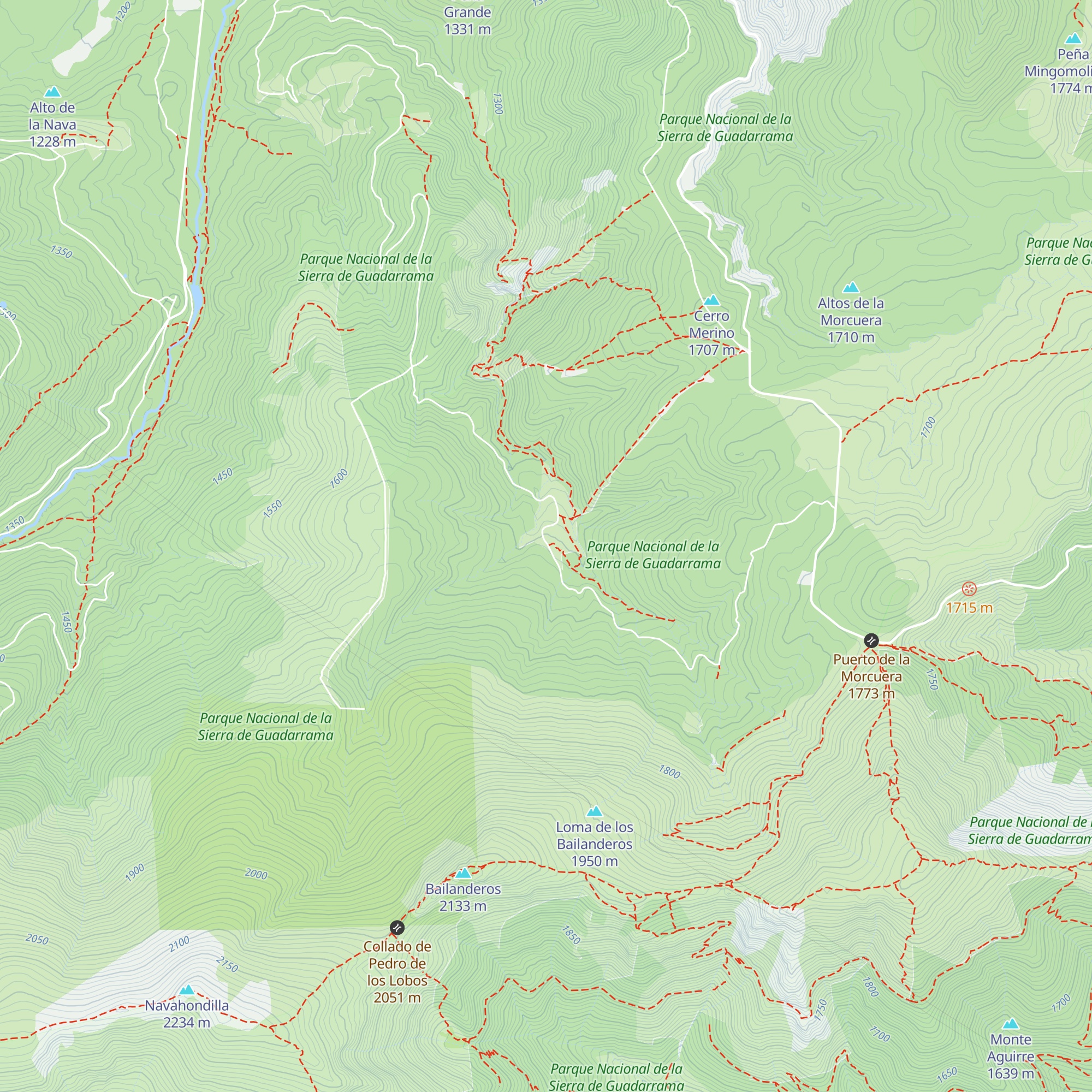 Refugio Libre del Aguilón map