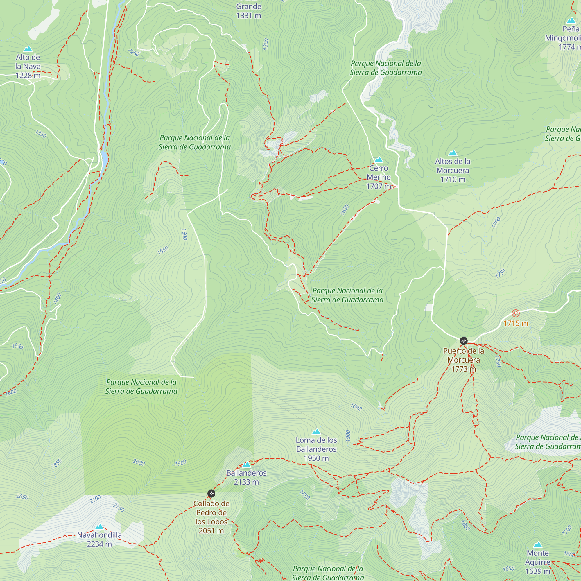 Refugio Libre del Aguilón map