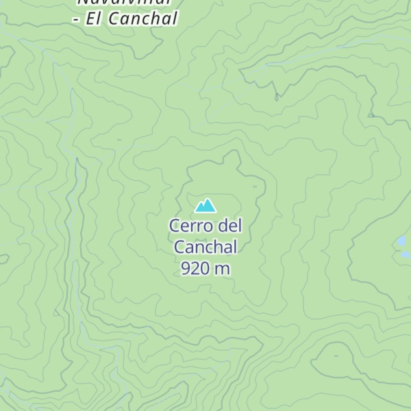 Map of Cerro del Canchal