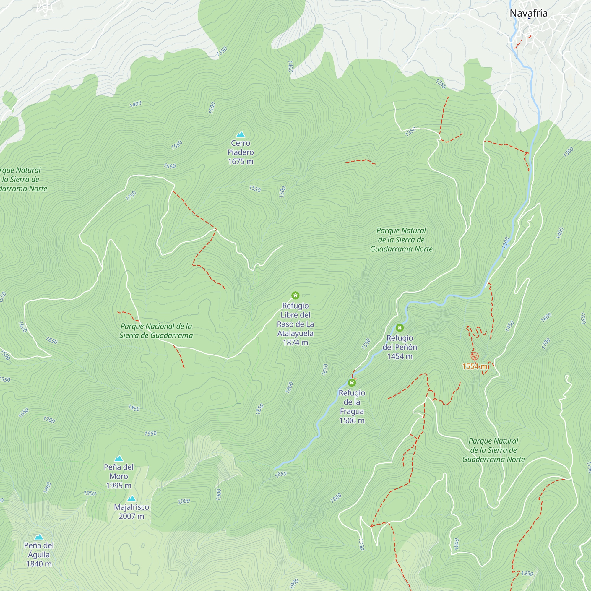 Refugio Libre del Raso de La Atalayuela map