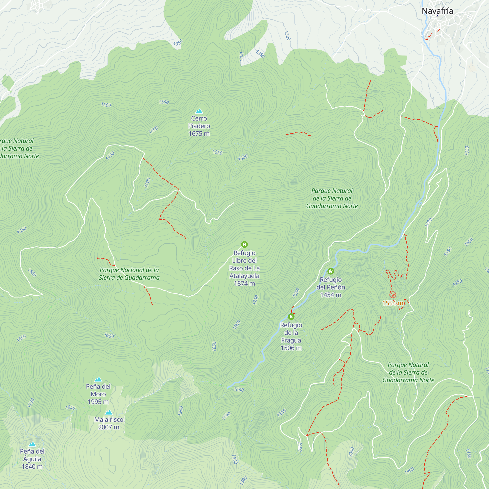 Refugio Libre del Raso de La Atalayuela map