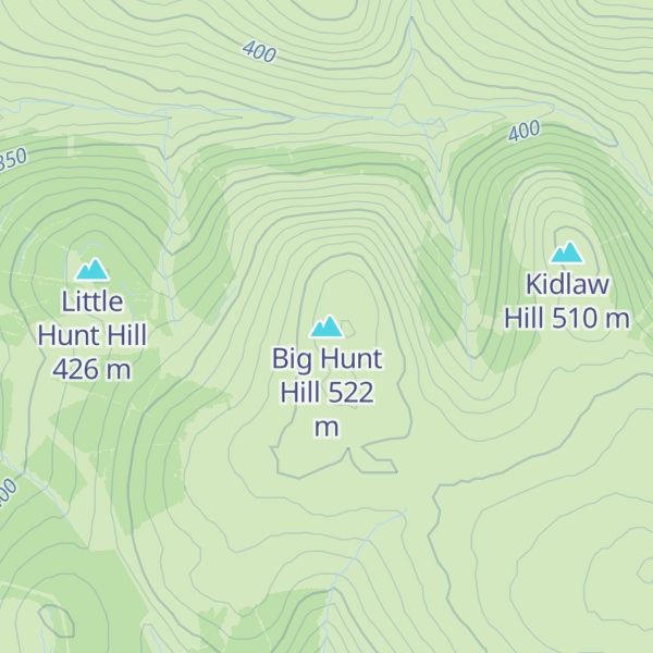 Map of Big Hunt Hill