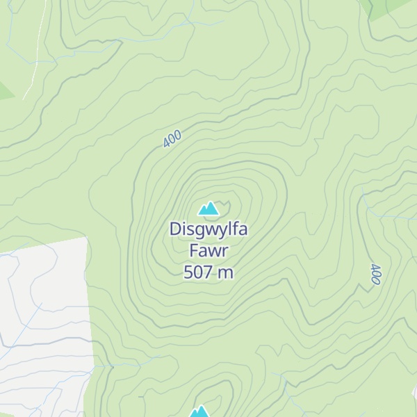 Map of Disgwylfa Fawr