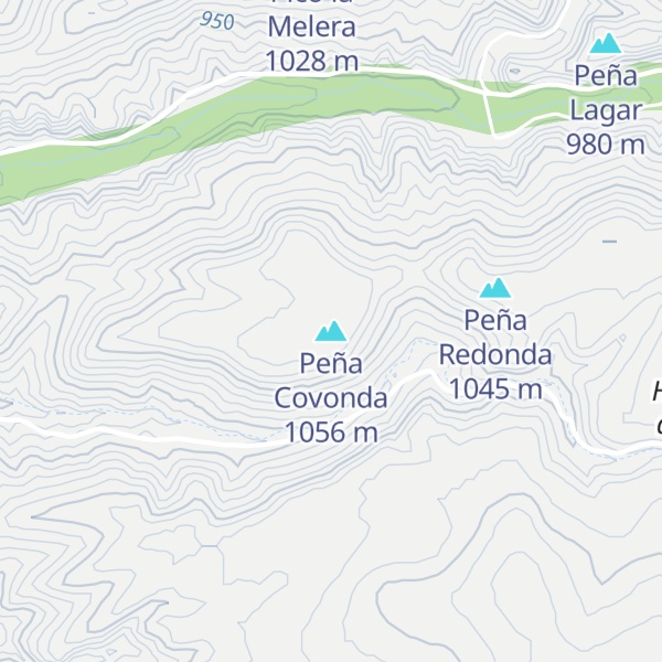 Map of Peña Covonda