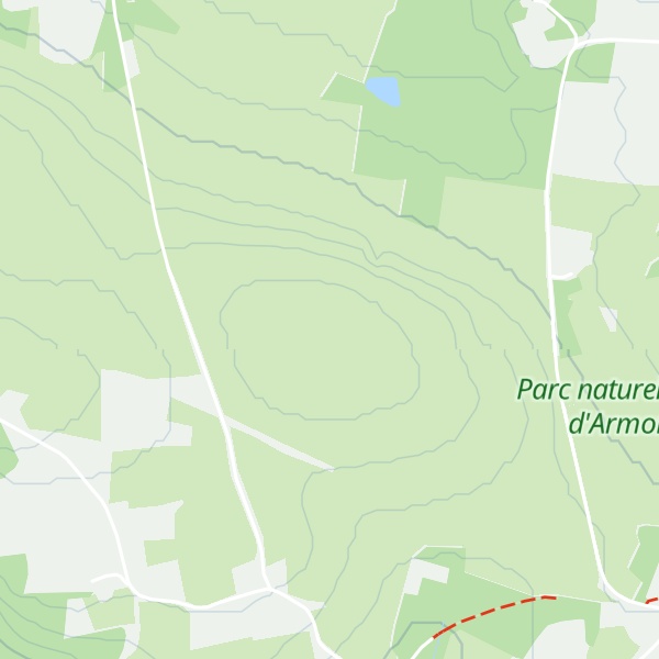 Map of Ménez Keryéven