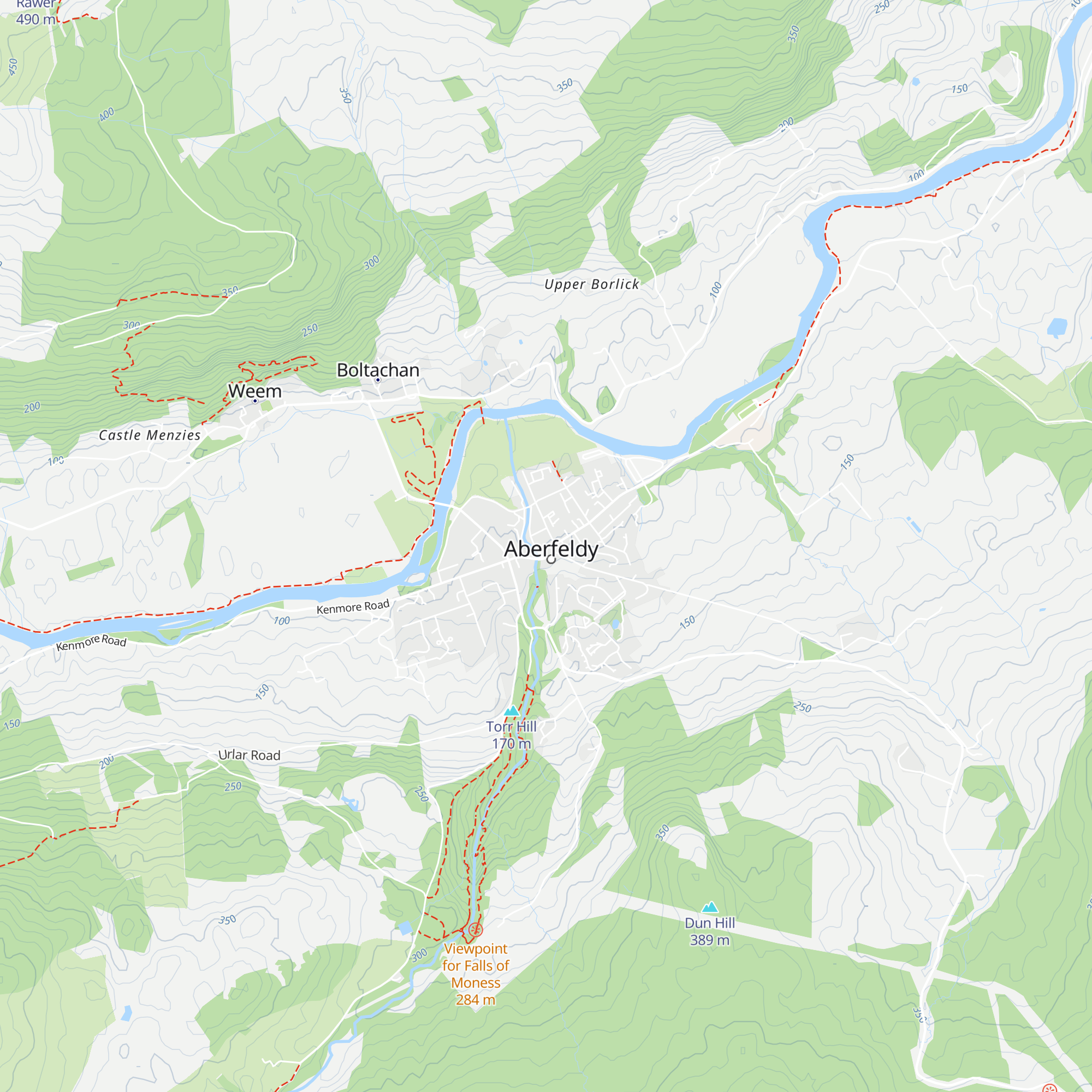 Aberfeldy Information Centre map