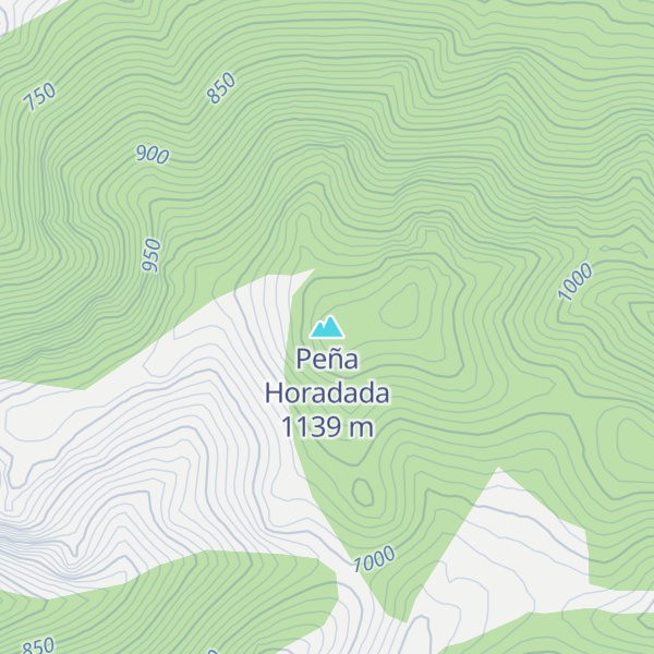 Map of Peña Horadada