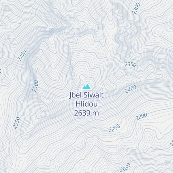 Map of Jbel Siwalt Hlidou