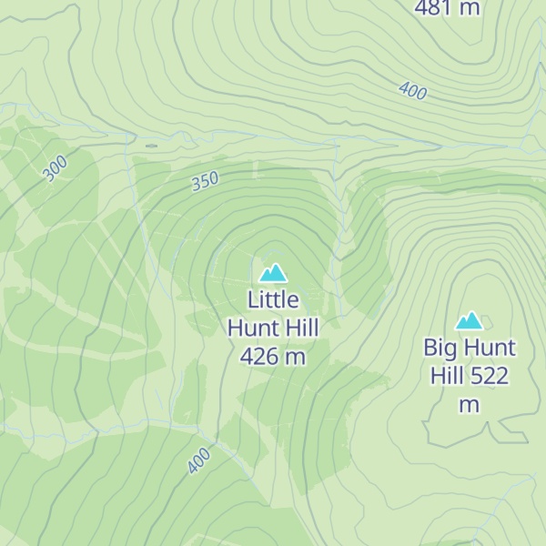 Map of Little Hunt Hill