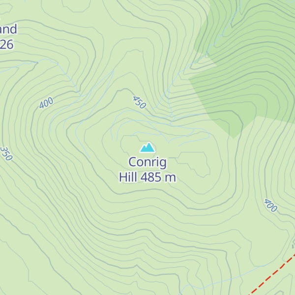 Map of Conrig Hill