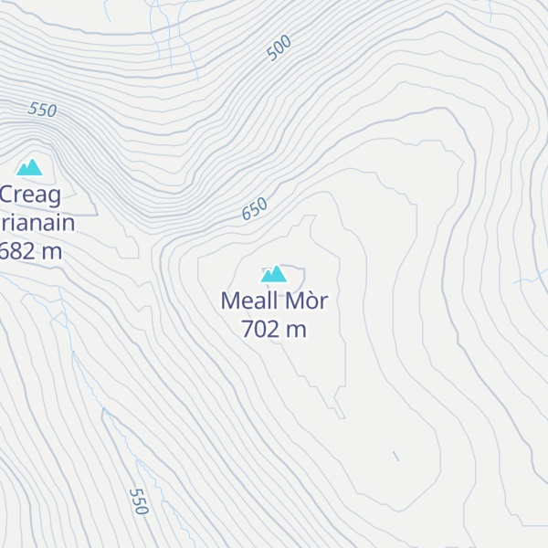 Map of Meall Mòr